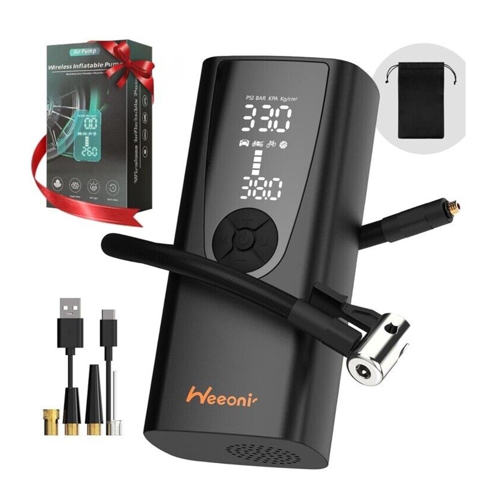 Tire Inflator Portable Air Compressor, 150PSI Cordless Air Pump 5000mAh